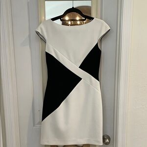 Versace Collection Elegant Black and White Dress